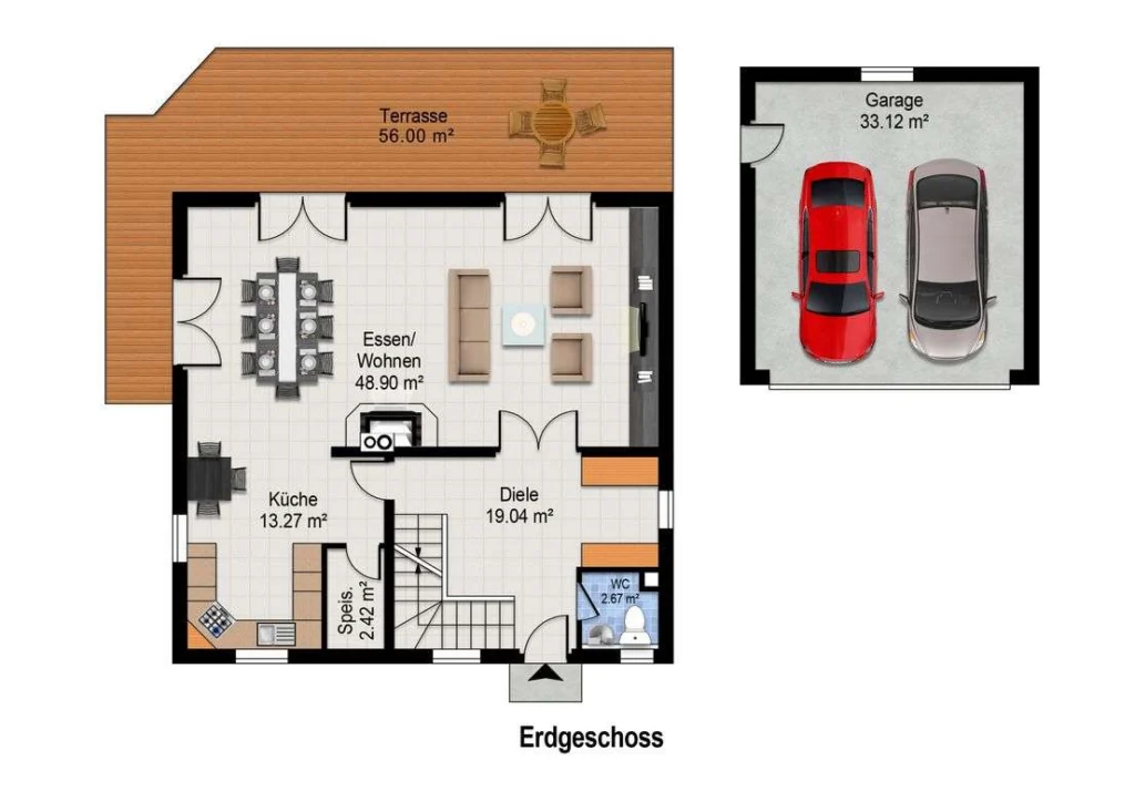 Stilvolles Wohnen in Tiefenbach: Großzügiges Haus mit Garten, Pool, Sauna und PV-Anlage